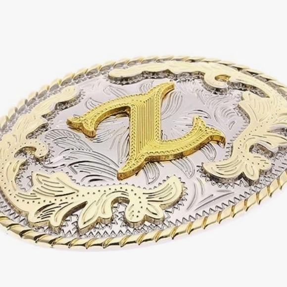 Letter Z belt buckle ALL LETTERS AVAILABLE - Picture 2 of 3